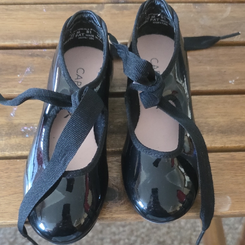 Capelli of New York Kids Shiny Black Dress Shoes